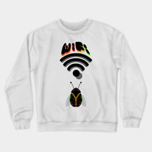 wifi sticker Crewneck Sweatshirt